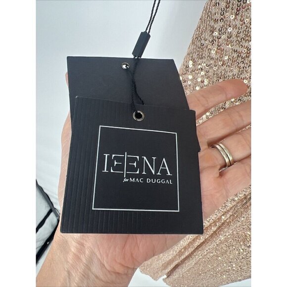 MAC DUGGAL Womens Size 0 Gold SEQUINED RUCHED 1 SHOULDER Formal GOWN Dress 26694 - Picture 11 of 11